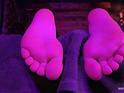 Enticing Wrinkled Soles And Toes POV Massage And Cream Smearing