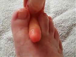 Deformed foot get fucked dildo footjob handicap disability 