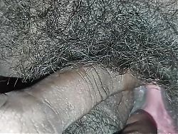 Desi Hairy Lesbian Couple Fingering and Feet Pussy Fucking