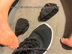 Daisys Stinky Dirty Feet Gym Soles Socks Shoes Removal Dirty Socks and Soles Latina Foot Fetish JOI POV Teasing Ignore